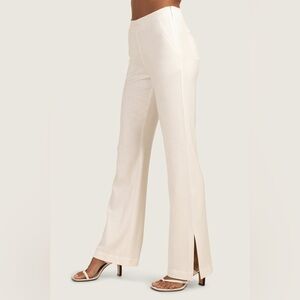 NWOT Trina Turk Hush 2 Pant size 6 old money classic white